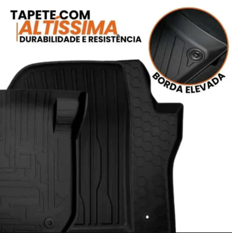 Tapete com altissima durabilidade e borda elevada
